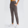 Women Loose Yoga Pants with Stretch Pockets Tapered Fitness Running Casual Jogger Sweatpants Pure Color Jagger Sport Trousers
