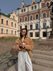 Women Retro Suede Lapel Zippered Short Jackets Full Sleeves Pocket Loose Short Coat Spring Lady Daily Commute Outwear