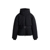 Casual Hoodie Thicken Belts Coats Women Solid Full Sleeve Stand Collar Closed Zippers Coat Female Winter Lady Outwears