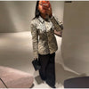 Leopard Print Women Winter Coat Faux Fur Coat Lapel Waist Tightened Jacket Single Breasted Long Sleeve Coat Daily Wear