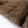 Faux Fur Women's Coat Turn down Collar Long Sleeve Button Pocket Soft Overcoat Thick Warm Winter Outerwear for Ladies