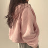 Women Autumn Winter Thicken Warm Fleece Hoodie Zipper Drawstring Short Coat Lamb Fur Velvet Jacket Casual Sweatshirt Streetwear
