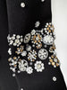 High Street Designer Party Vestido Women's Formal Long Sleeve Beaded Midi Dress