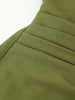 Olive Green Asymmetric Blazer & Pants Set – Women's Ruched Waist Suit Two Piece Office Lady Autumn