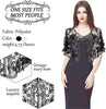 Women's 1920s Shawl Beaded Sequin Deco Evening Cape Bolero Flapper Cover Up European And American Wedding Dress Shawl On Stage