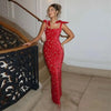Elegant Long Party Dress Women Sexy Slim Hip Package Bow Sling Female Christmas Evening Dresses Club Maxi Lady Robe