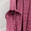 Spliced Pleated Dress For Women V-neck Long Sleeves Designer Belt Party Dresses Patchwork Female Clothing 2YA1324