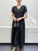Bud Elegant Dresses for Women Autumn Pleated Casual Solid Color Party Formal Occasion Dresses