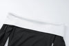 Off Shoulder Long Sleeves Slim Mini Dress Women's Sexy Elegant Outfit Prom Birthday Party Clubwear Spring Dress