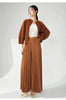 niche design pleated pants for women loose casual wide leg elastic waist trousers spliced tide straight 2DB2555