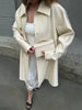 Solid Belted Maxi Trench Coats Women's Loose Full Sleeves Single-breasted Lace-up Windbreak Ladies Early Autumn Outwear