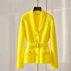 Autumn V-Neck Cardigan Sweaters Jacket Women's Elegant Joker Casual Coat Female Slim Knitted Sweaters Ladies