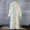 Women's Faux Fur Coat Printed Colorful Furry Coats Autumn Winter Chic Suit Collar Thick Long Overcoat 2DB5840