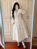 Winter Women's Woolen Coat Mid-length Slim Waist Japanese Kawaii Jackets Wool & Blends Vintage Subcultural Sweet Pink Outfits
