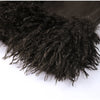Elegant Solid Faux Fur Spliced Coat Women Lapel Long Sleeve Tassel Plush Outerwear Fall Winter Warm Streetwear