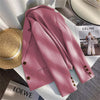 Black Cropped Blazers Woman Outerwear All-match Notched Collar Crop Jacket Women Korean Chic Single-breasted Suit Coat