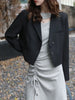 Spring Women's Elegant Design Dress Jacket Short Street Style High End Temperament Women Blazer