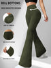 Women's Soft Flare Pants High Waisted Tummy Control Workout Yoga Leggings Bell Bottoms