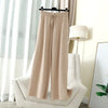 Thick Warm Knitted Casual Chic Basic Soft Elastic High Waist Women's Pants Korean Straight Ankle-Length Pants For Women