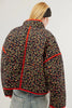Chic Vintage Floral Print Cotton Coat Autumn Winter Women Jacket Long Sleeve Cardigan Pocket Streetwear Short Quilted Jacket