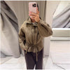 Upgraded Thick Wrap Front Tie Padded Jacket Kimono Style Collar Long Sleeve Loose Warm Daily Women Coat Winter Cotton Coats
