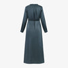 AS AW25 satin dress elegance lady ruffled neck woman clothes with Removable belt