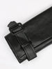 Spring Autumn Long Black Soft Faux Leather Trench Coat for Women Belt Double Breasted Elegant Overcoat 5xl 6xl