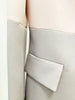 High Street S/S Runway Designer Suit Set Women's Career Single Button Color Block Blazer Wide Pants Suit
