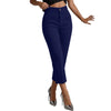 Women's High Waist Straight Leg Pants – Slim Fit Casual Trousers, Solid Color Versatile Office Bottoms