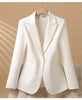 Spring Autumn Professional Jacket Women's Outerwear Chic Slim Long Sleeve Office Blazer Tops