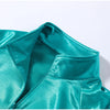 Loose Glossy Satin Solid Sports Jacket Pants Sets Women Stand Zipper Long Sleeve Coats Drawstring Wide Leg Pant Spring Suit