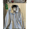 Spring Autumn Korean The Design Sense Niche Loose Casual Hem Drawstring Waist Hooded Windbreaker Female Long Coat Lady Top