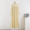 Spring Autumn Muslim Dress Women Loose Maxi Dresses Female Full Sleeve Casual Solid Pockets Robe Long Dresses Vestidoes