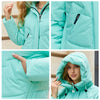 Winter Down Jacket Women Short Classic zipper Design Pocket Stand Collar Hooded Slim Coat Women Parkas 83319