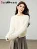 Cardigans For Woman, Fleece Wool, Round Collar, Soft Cozy Sweaters, 100%Wool, Fall Winter Jackets