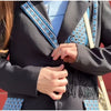 Printed Tassel Blazer Women Spliced Lapel Suit Jacket for Women Streetwear Autumn Winter Loose Casual Outerwear