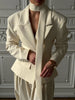 Elegant Suit jacket Female Patchwork V-Neck Lace-Up Commute Long Sleeve Autumn Coat For Women Bandage Suit