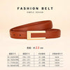 Genuine Leather Belt for Women; Cowhide Waist Belt; Versatile Smooth Buckle; Dress Decoration Belt for