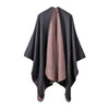 Winter Poncho Women Capes Scarf Imitation Cashmere Ladies Scarves Warm Shawls Wraps Woman Ponchos Bufanda Mujer Foulard