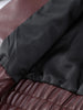 Loose PU Jacket Coats For Women Autumn Winter Long Sleeve Lapel Wine Red Coats Vintage Commuting Bomber Jackets