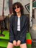 Women Denim Jacket Skirts Sets O Neck Long Sleeve Zipper Coat High Waist Slim Mini Skirt Casual Female Streetwear