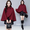Women's Woolen Shaw Coat Autumn Winter Korean Version Short Ladies Jacket Temperament Elegant Femme Woolen Outerwear