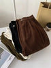 Retro High Waist Corduroy Pants Women Spring Fall Straight Causal Full Length Trousers Korean Baggy Black Pants
