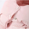 Chic Shiny Hooded Cotton Jacket With Belt Women Elegant Long Sleeve Zipper Lace Up Coats Lady Winter Street Warm Outerwear