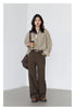 Women Pants Solid High Waist Loose Retro Cotton Wide Leg Denim Jeans Female Trousers for Woman Spring Autumn