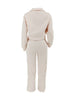 Striped Women's Set V-neck Long Sleeve Sweatshirt and SweatPants Tracksuit Winter Two 2 Piece Set Outfit