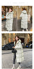 Winter Down Cotton Coat Women Long Windproof Warm Long Sleeve Hooded Jacket Solid Color Slim Lady Parkas Overcoat Female