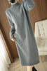 Women's Knit Sweater Dress Loose Knitted One-piece Dresses For Women Autumn Winter With Midi Korean