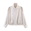 Women Pu Leather Black Coats Stand Collar Long Sleeve Zipper Jacket Woman Vintage High Street Pu Jackets