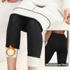 Winter Thermal Leggings Womens Solid Color Thick Pants Warm High Waist Solid Color Outdoors Casual Classic Leggings